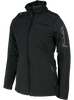 A black Aviator II jacket for women, featuring a high collar, zippered pockets.