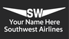 Southwest Airline 2nd officer name badge