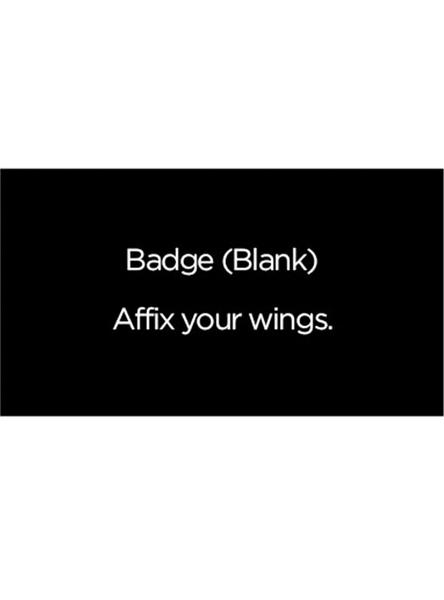Black blank badge image