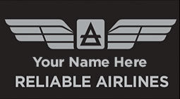 Reliable Airlines name badge image