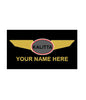 A name badge with the Kalitta Airline logo and a placeholder for a name, designed for use with an Aviator jacket.