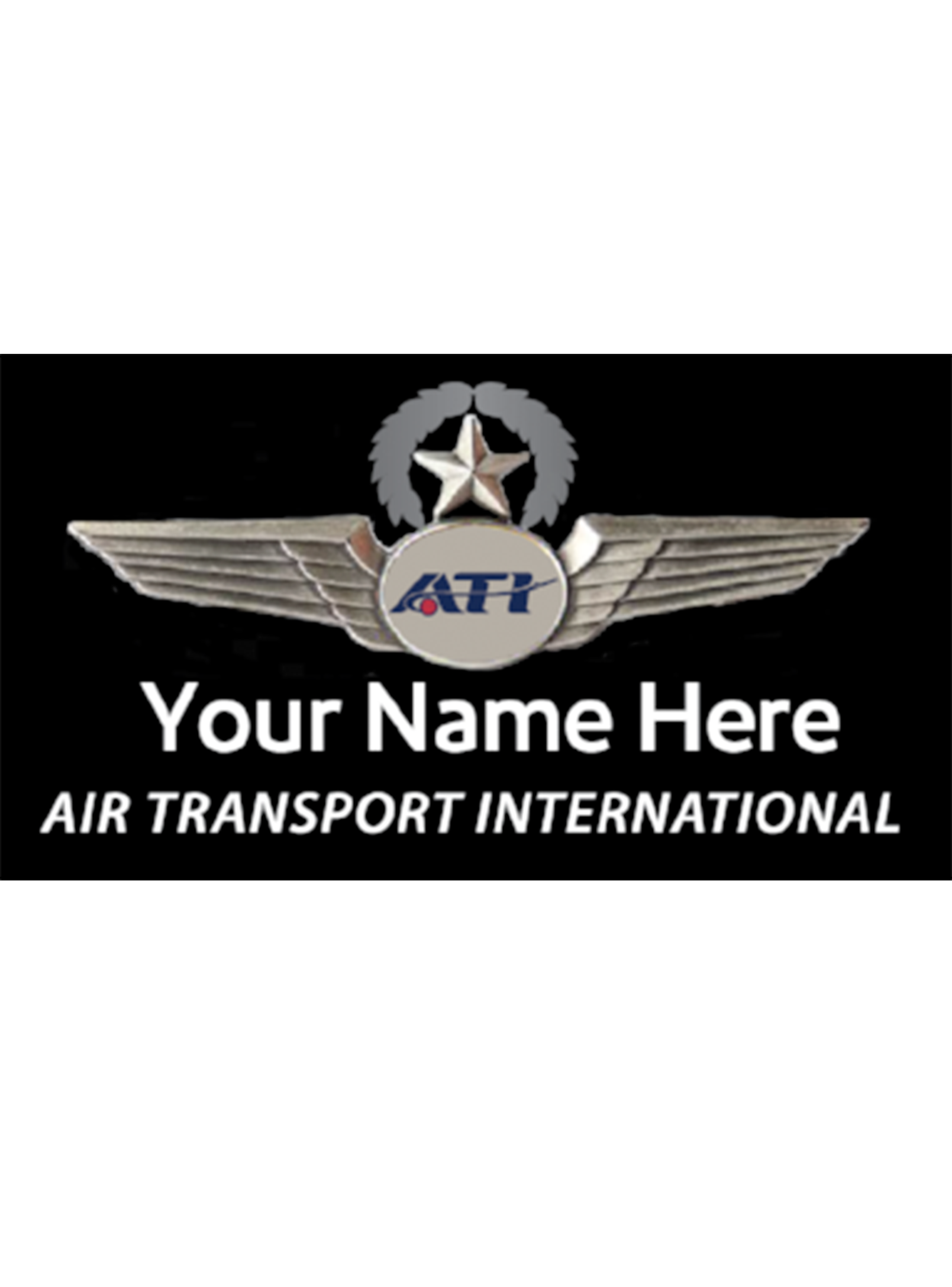 Air Transport International Airline Name Badge Image