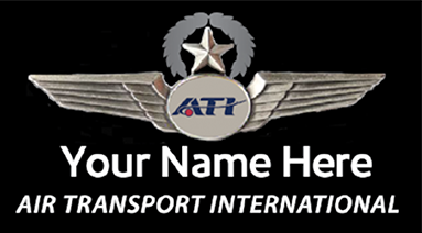 Air Transport International Airline Name Badge Image