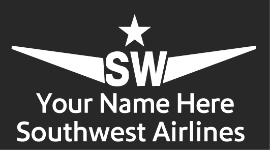Southwest Airline 1st officer name badge