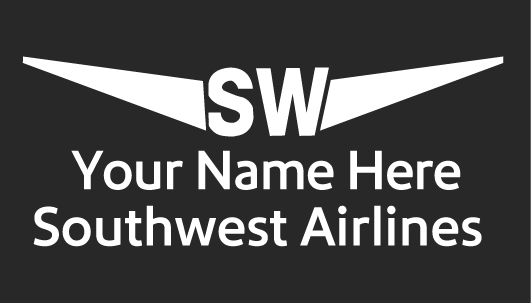 Southwest Airlines 2nd name badge image