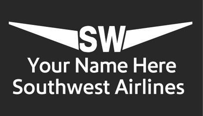 Southwest Airlines 2nd name badge image