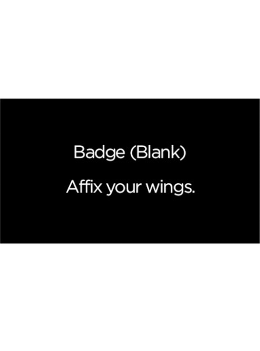 Black blank badge image