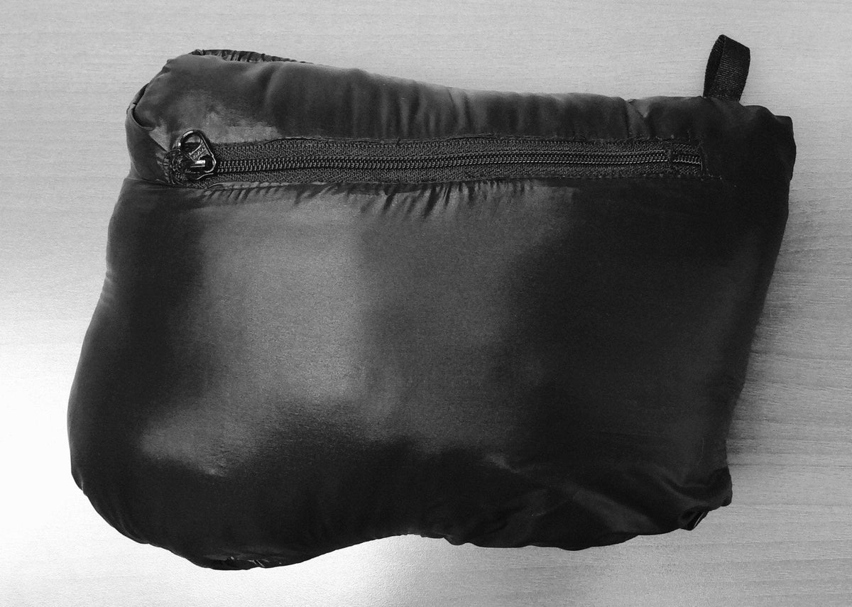 black packed puffer jacket