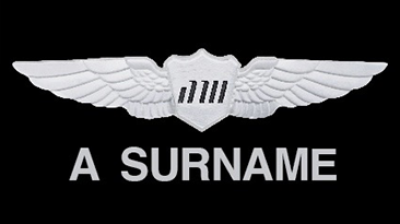 A name badge with the Air Wisconsin Wing logo and a placeholder for a name, designed for use with an Aviator jacket.